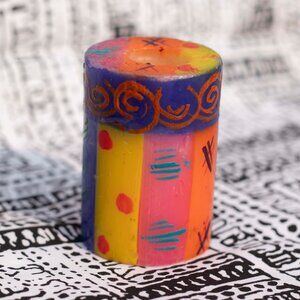 KAPULA Vintage Handcrafted South African Candle | Colorful Wax Art Home Accent